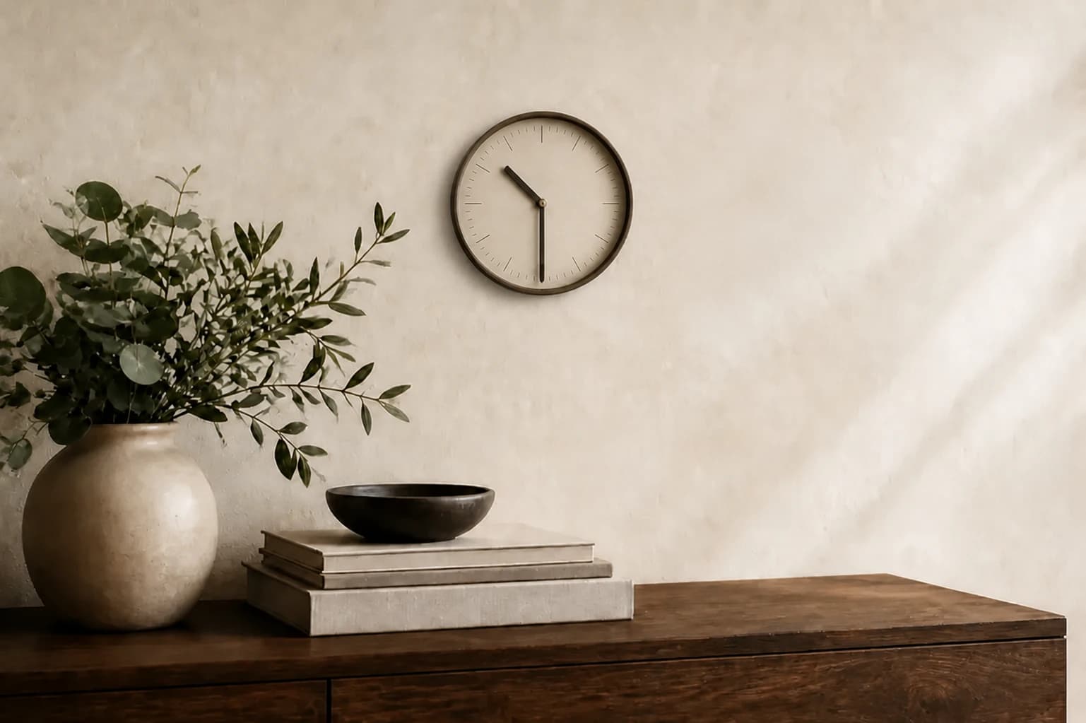 A considered home ritual in a warm, refined interior